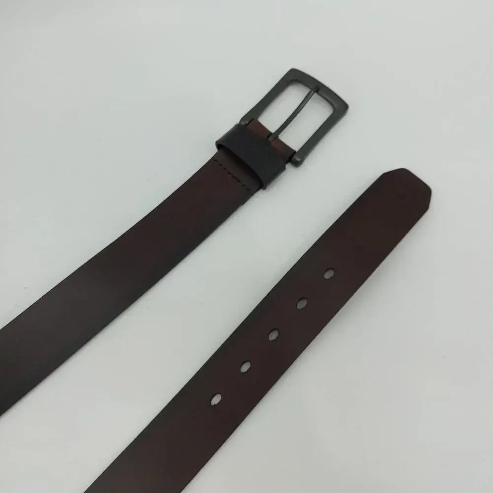 Carhartt Men's Dark Brown Full Grain Leather Belt Size 42